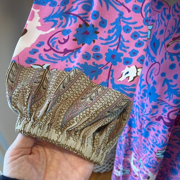 NWT Anthropologie / Plenty by Tracy Reese Puff-Sleeve Midi Dress, 1X - Picture 3 of 4